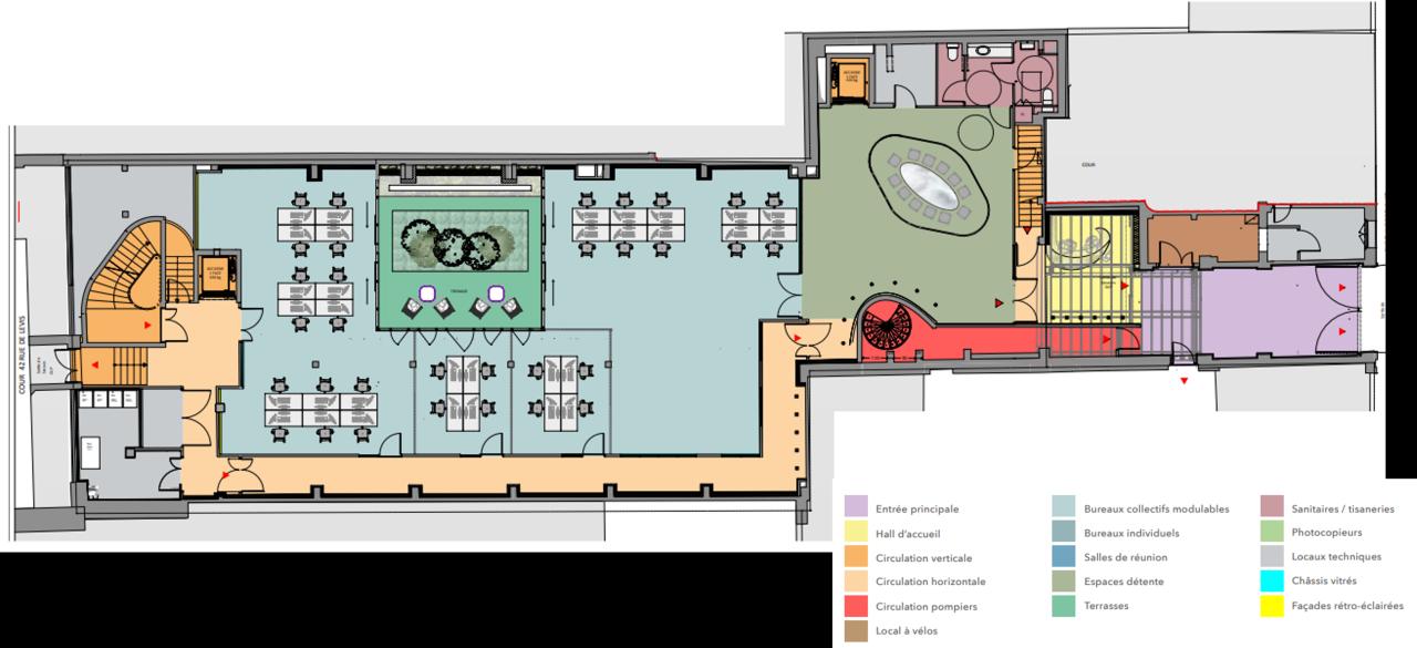 Bureau Paris 2262m² Location bureau Paris OLBUR2101137 21